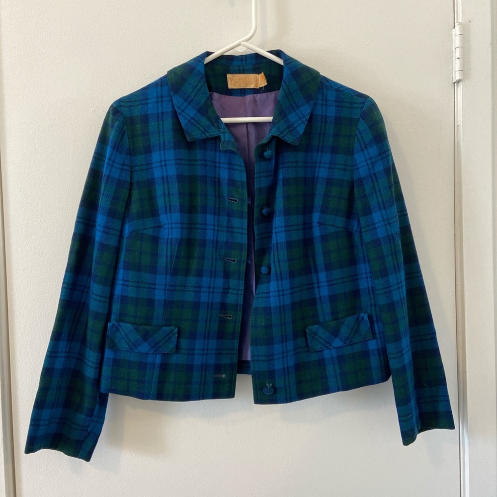 SOLD: Vintage Pendleton Plaid Jacket Size S/M